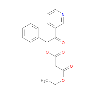Propanedioic acid, ethyl 2-oxo-1-phenyl-2-(3-pyridinyl)ethyl ester