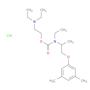 Carbamic acid,[2-(3,5-dimethylphenoxy)-1-methylethyl]ethyl-, 2-(diethylamino)ethyl ester,monohydrochloride (9CI)