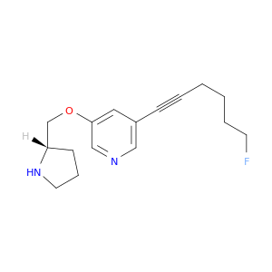 Pyridine, 3-(6-fluoro-1-hexynyl)-5-[(2S)-2-pyrrolidinylmethoxy]-