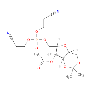 4-O-乙酰基-2,5-脱水-1,3-O-异丙亚基-6-[二(2-氰基乙基)磷酰]-D-山梨糖醇
