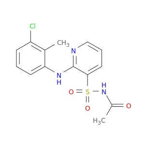 Acetamide, N-[[2-[(3-chloro-2-methylphenyl)amino]-3-pyridinyl]sulfonyl]-