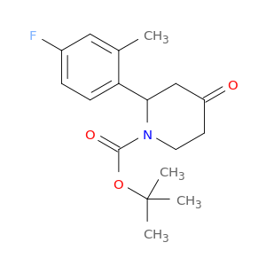 2-(4-氟-2-甲基苯基)-4-氧代哌啶-1-羧酸叔丁酯