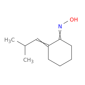 Cyclohexanone, 2-(2-methylpropylidene)-, oxime