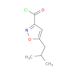 3-Isoxazolecarbonyl chloride, 5-(2-methylpropyl)- (9CI)