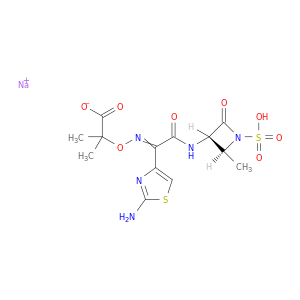 SODIUM 2-[[(2-AMINO-1,3-THIAZOL-4-YL)-[[(2S,3S)-2-METHYL-4-OXO-1-SULFO-AZETIDIN-3-YL]CARBAMOYL]METHYLIDENE]AMINO]OXY-2-METHYL-PROPANOATE