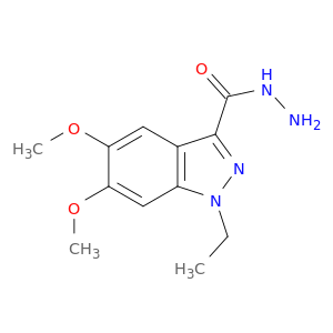 1H-Indazole-3-carboxylic acid, 1-ethyl-5,6-dimethoxy-, hydrazide