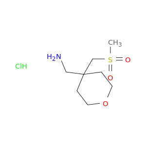 (4-((Methylsulfonyl)methyl)tetrahydro-2H-pyran-4-yl)methanamine hydrochloride