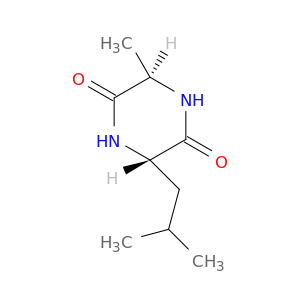 2,5-Piperazinedione,3-methyl-6-(2-methylpropyl)-, trans- (9CI)