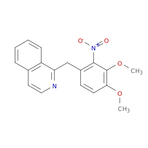 Isoquinoline, 1-[(3,4-dimethoxy-2-nitrophenyl)methyl]-
