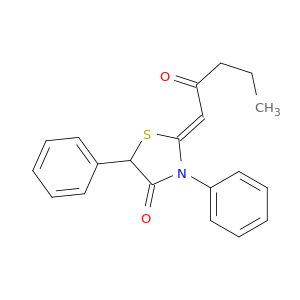 4-Thiazolidinone, 2-(2-oxopentylidene)-3,5-diphenyl-, (2Z)-