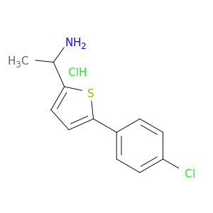 1-[5-(4-chlorophenyl)thiophen-2-yl]ethan-1-amine hydrochloride