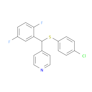 Pyridine, 4-[[(4-chlorophenyl)thio](2,5-difluorophenyl)methyl]-
