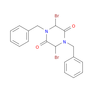 2,5-Piperazinedione, 3,6-dibromo-1,4-bis(phenylmethyl)-