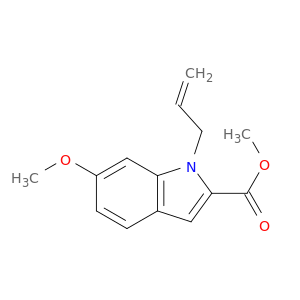 1H-Indole-2-carboxylic acid, 6-methoxy-1-(2-propen-1-yl)-, methyl ester
