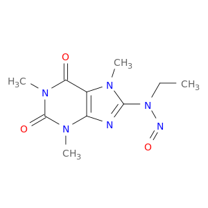8-[ethyl(nitroso)amino]-1,3,7-trimethyl-3,7-dihydro-1h-purine-2,6-dione