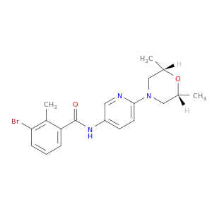 3-Bromo-N-(6-((2R,6S)-2,6-dimethylmorpholino)pyridin-3-yl)-2-methylbenzamide