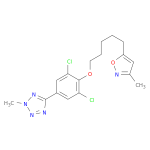2H-Tetrazole,5-[3,5-dichloro-4-[[5-(3-methyl-5-isoxazolyl)pentyl]oxy]phenyl]-2-methyl-