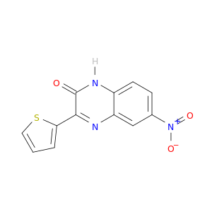 2(1H)-Quinoxalinone, 6-nitro-3-(2-thienyl)-