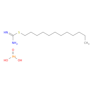 Carbamimidothioic acid, dodecyl ester, phosphonate (1:1)