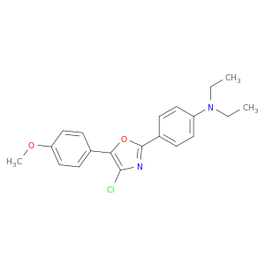 Benzenamine, 4-[4-chloro-5-(4-methoxyphenyl)-2-oxazolyl]-N,N-diethyl-