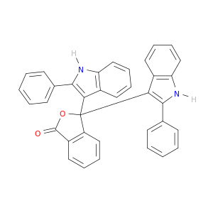 1(3H)-Isobenzofuranone, 3,3-bis(2-phenyl-1H-indol-3-yl)-