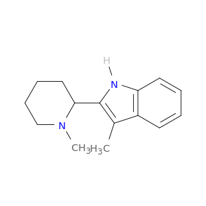 1H-Indole,3-methyl-2-(1-methyl-2-piperidinyl)-