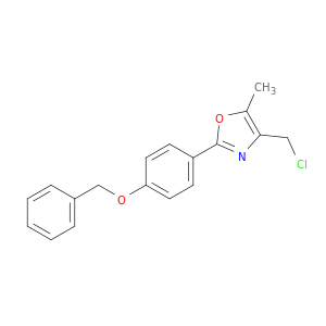 Oxazole, 4-(chloromethyl)-5-methyl-2-[4-(phenylmethoxy)phenyl]-