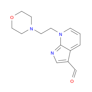 7H-Pyrrolo[2,3-b]pyridine-3-carboxaldehyde, 7-[2-(4-morpholinyl)ethyl]-