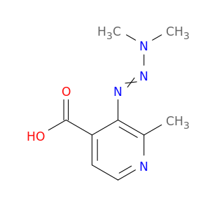 4-Pyridinecarboxylicacid, 3-(3,3-dimethyl-1-triazen-1-yl)-2-methyl-