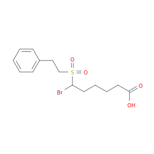 Hexanoic acid, 6-bromo-6-[(2-phenylethyl)sulfonyl]-