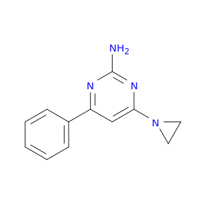 2-Pyrimidinamine, 4-(1-aziridinyl)-6-phenyl-