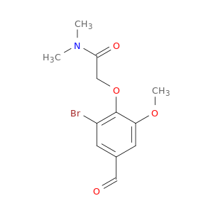 2-(2-溴-4-甲酰基-6-甲氧基苯氧氧基)-N,N-二甲基乙酰胺