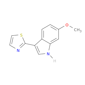 6-甲氧基-3-(2-噻唑基)-1H-吲哚