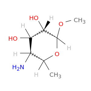 (2S,3S,4S,5R,6R)-5-amino-2-methoxy-6-methyl-oxane-3,4-diol