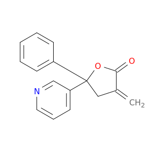 2(3H)-Furanone, dihydro-3-methylene-5-phenyl-5-(3-pyridinyl)-
