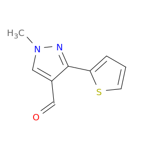 1-methyl-3-(thiophen-2-yl)-1H-pyrazole-4-carbaldehyde