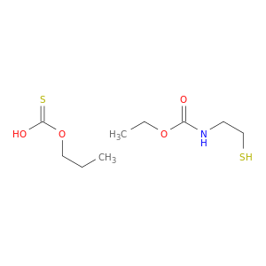 Carbamic acid, N-(2-mercaptoethyl)-, ethyl ester, propylthiocarbonate