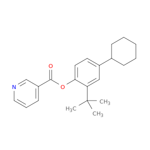 4-环己基-2-(1,1-二甲基乙基)苯基3-吡啶羧酸盐