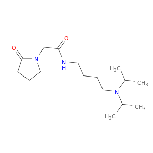 1-Pyrrolidineacetamide, N-[4-[bis(1-methylethyl)amino]butyl]-2-oxo-