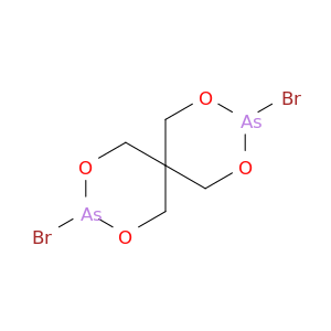 2,4,8,10-Tetraoxa-3,9-diarsaspiro[5.5]undecane, 3,9-dibromo-
