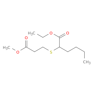 Hexanoic acid, 2-[(3-methoxy-3-oxopropyl)thio]-, ethyl ester