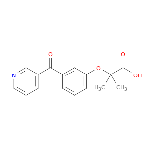 Propanoic acid, 2-methyl-2-[3-(3-pyridinylcarbonyl)phenoxy]-