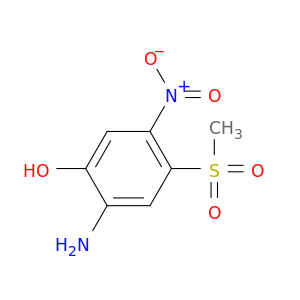 2-氨基-4-(甲基磺酰基)-5-硝基苯酚