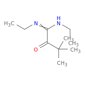 Butanimidamide, N,N'-diethyl-3,3-dimethyl-2-oxo-