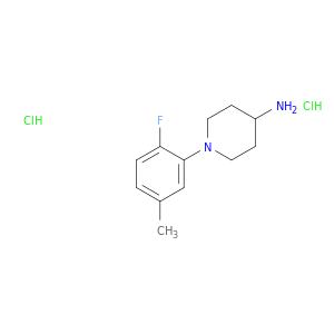 1-(2-fluoro-5-methylphenyl)piperidin-4-amine dihydrochloride