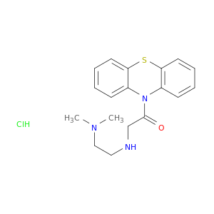 10-(N-(2-(DIMETHYLAMINO)ETHYL)GLYCYL)PHENOTHIAZINE, HYDROCHLORIDE