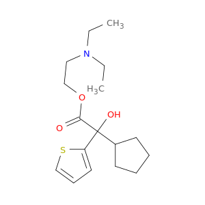 2-(二乙基氨基)乙基α-环戊基-α-羟基-2-硫代庚酸酯