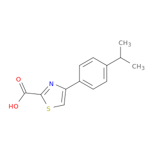 4-[4-(1-甲基乙基)苯基]-2-噻唑羧酸