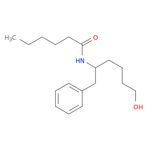 Hexanamide, N-[5-hydroxy-1-(phenylmethyl)pentyl]-
