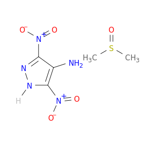 1H-Pyrazol-4-amine, 3,5-dinitro-, compd. with sulfinylbis[methane] (1:1)